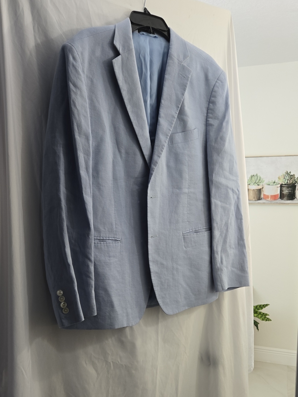 Ralph Lauren Light Blue Linen-Blend Sport Coat